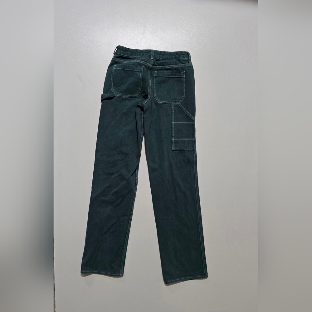 Women's Teal Pacsun Low-rise Carpenter Jeans, Size 24